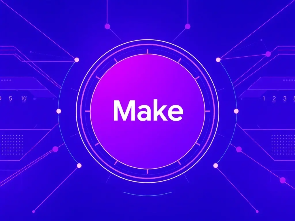 Professional illustration of monitoring and logging in Make.com concept and implementation