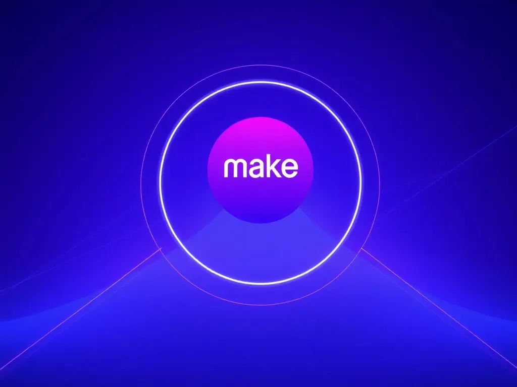 Professional illustration of Make.com scenario building basics concept and implementation